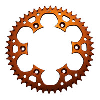 MTX 897 Zero Aluminium Rear Sprocket #520 - Orange