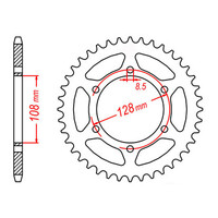 MTX 804 Steel Rear Sprocket #428 (53T) (11-487-53)