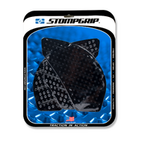 Stompgrip Volcano Tank Grips Black for Kawasaki Ninja ZX-6R Models