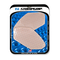 Stompgrip Volcano Tank Grips Clear for Kawasaki Ninja 650 ABS Models/Z400 ABS/Z650 ABS