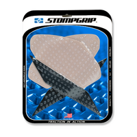 Stompgrip Volcano Tank Grips Clear for Kawasaki Ninja 400 ABS 18-19/Ninja 400 KRT Edition 18-19