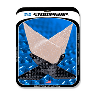 Stompgrip Volcano Tank Grips Clear/Black for Triumph Speed Triple R 16-17/Speed Triple RS 18-19/Speed Triple S 16-19