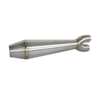 TBR Shorty 2-1 Full System to suit Harley Davidson Softail Fatboy / Breakout (18-19) FXDR (19-22) - Megaphone Gen II, Stainless Steel