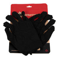 WHITES INNER GLOVES 16G LIGHT - BLK